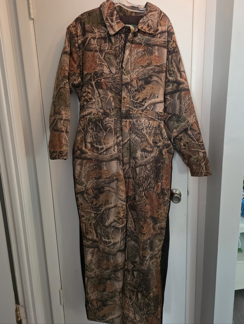 Cabela's Kids 2XL Camo Full-Length Coverall Jumpsuit - Brown & Green Realtree